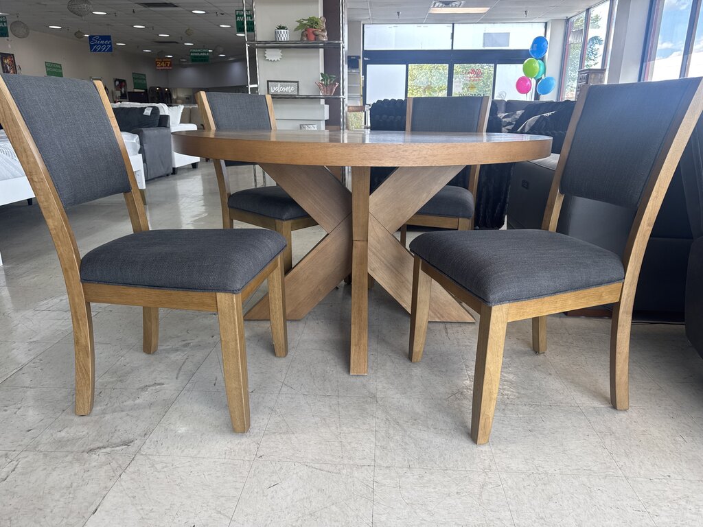86618 - Round 54in 5pc Dining Set 54x54x30