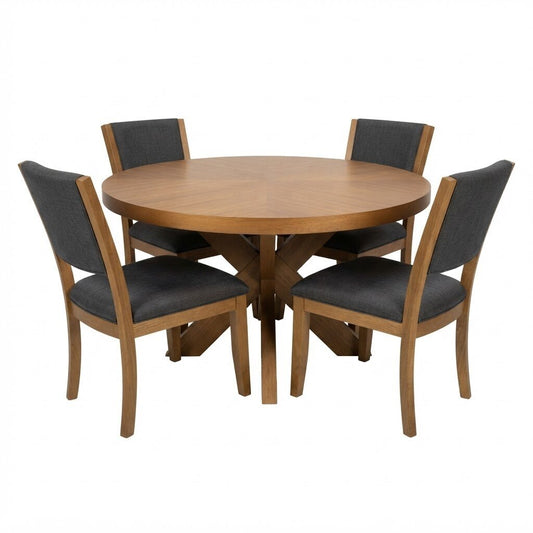 86618 - Round 54in 5pc Dining Set 54x54x30