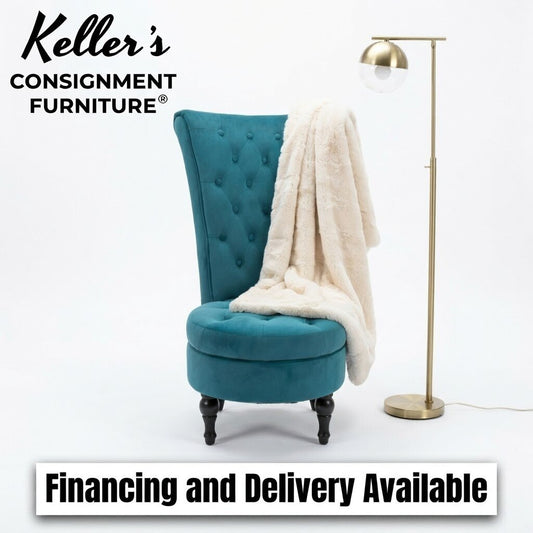 86594 High Back Vanity Chair w/Storage 24x30x40