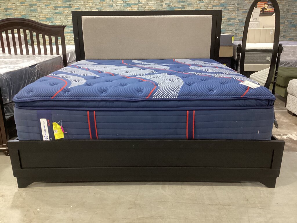 Trinidad Black NEW Platform King Bed Frame 79x83x54 (172241-43)