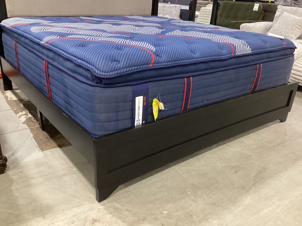 Trinidad Black NEW Platform King Bed Frame 79x83x54 (172241-43)