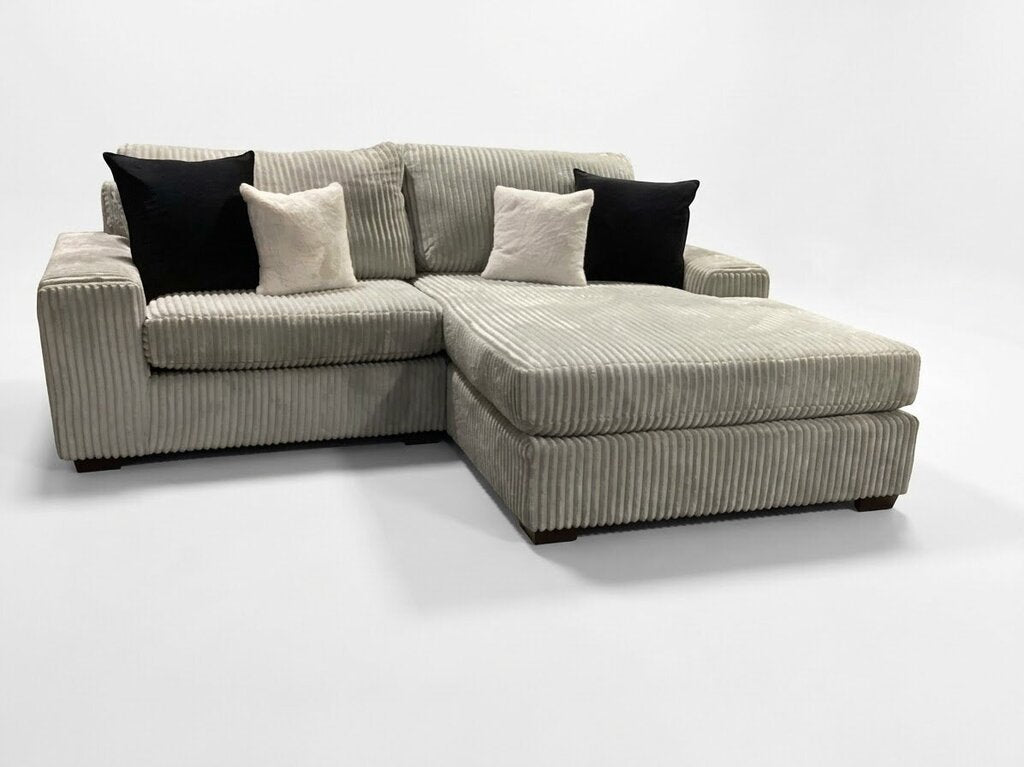 86638 Gray Reversible Sofa Chaise 107x75x41