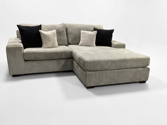 86638 Gray Reversible Sofa Chaise 107x75x41