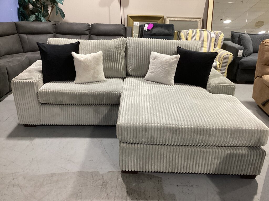 86638 Gray Reversible Sofa Chaise 107x75x41