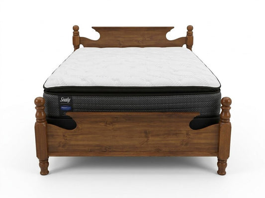 86633 Traditional Cannonball Style Queen Bed Frame 63x89x42