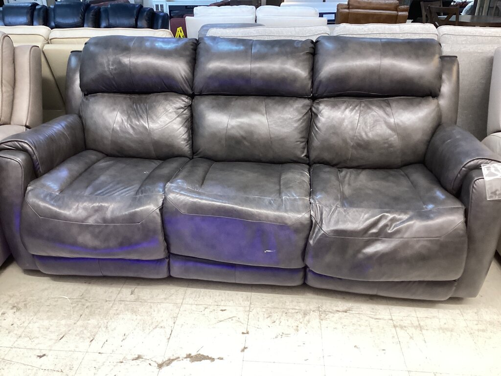 86583 - Gray Power Reclining Sofa 89x36x36
