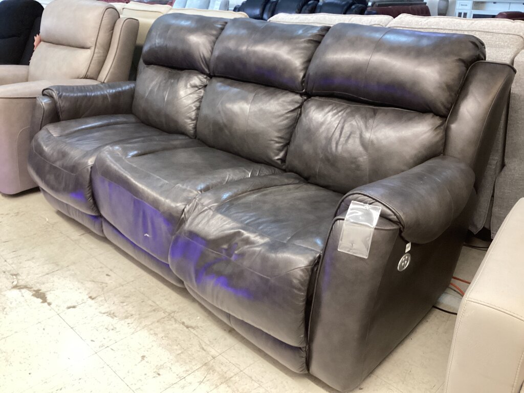 86583 - Gray Power Reclining Sofa 89x36x36