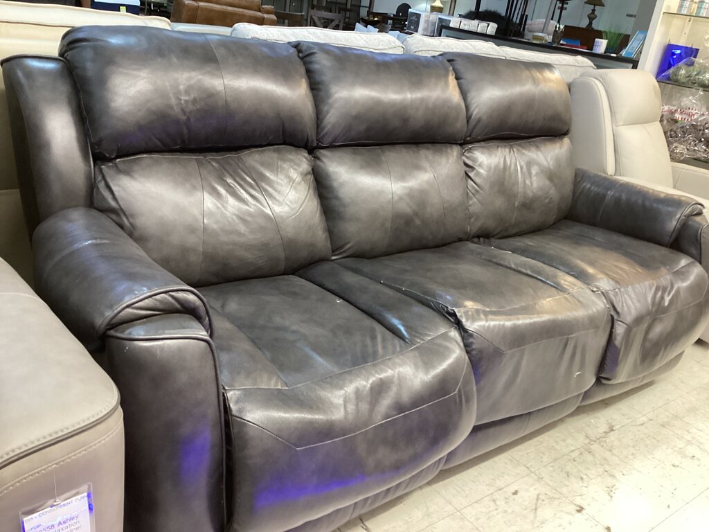 86583 - Gray Power Reclining Sofa 89x36x36