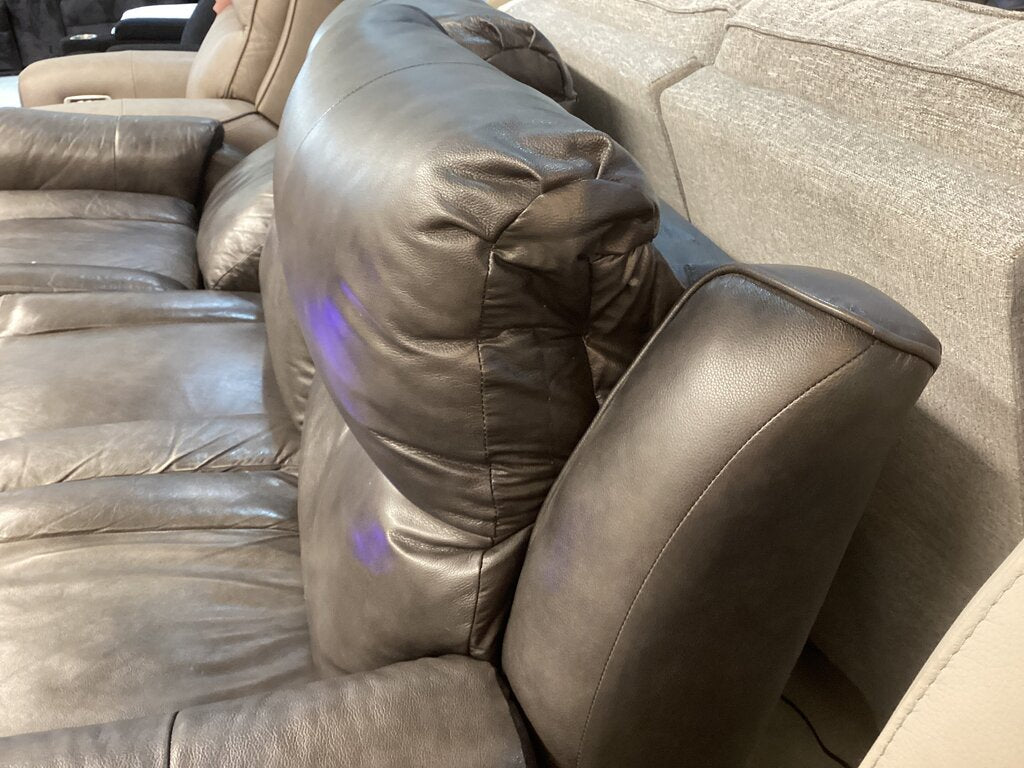 86583 - Gray Power Reclining Sofa 89x36x36