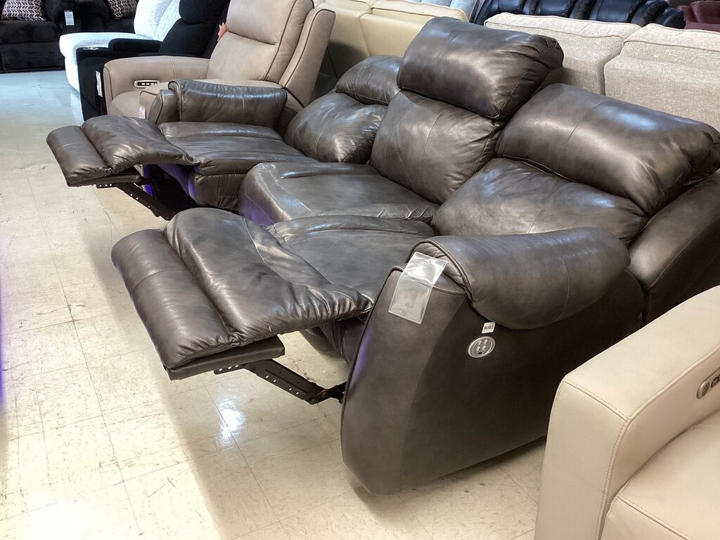 86583 - Gray Power Reclining Sofa 89x36x36