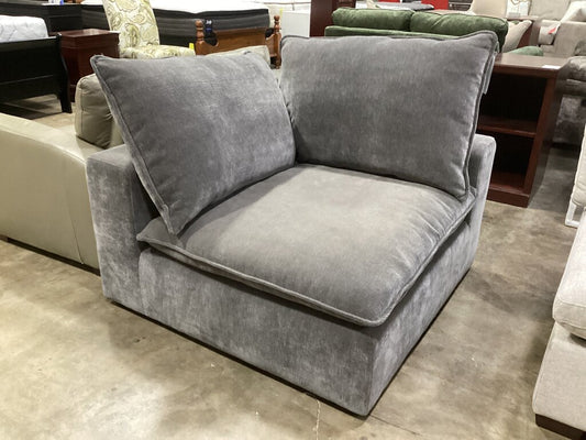 86595 Gray Corner Chair 45x45x39