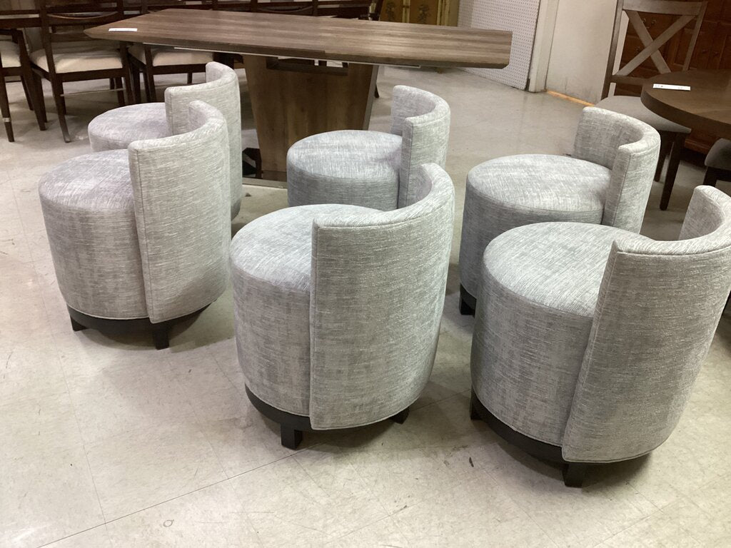 86668 Norwalk Fulton Set of 6 Custom Swivel Dining Stools 21x23x28