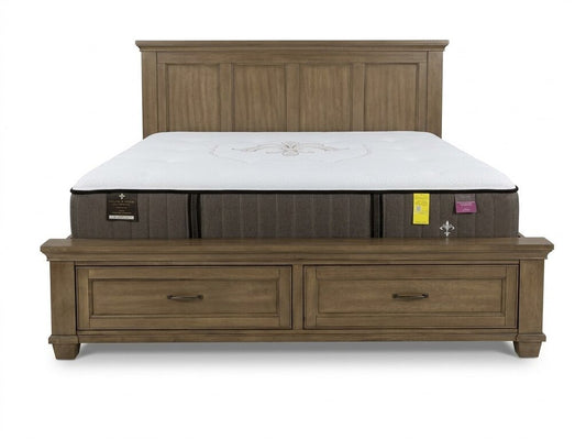 86619 King Bed Frame w/Storage 82x90x53