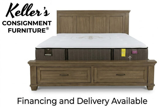 86619 King Bed Frame w/Storage 82x90x53