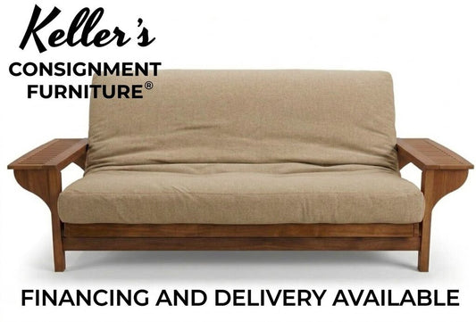 86659 Wooden Mission Style Futon 80x55x23