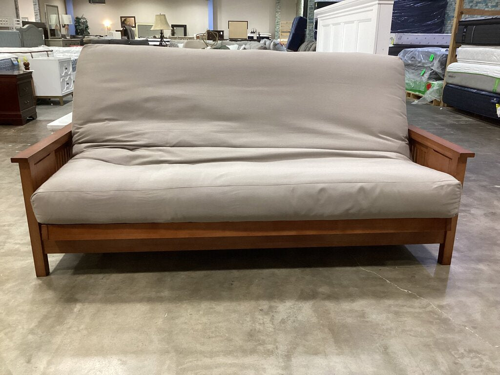 86659 Wooden Mission Style Futon 80x55x23