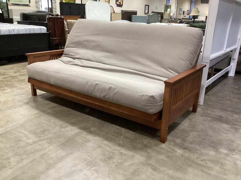 86659 Wooden Mission Style Futon 80x55x23