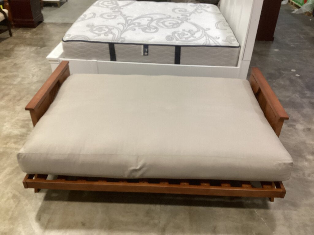 86659 Wooden Mission Style Futon 80x55x23