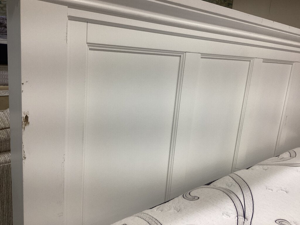 86628 White King Storage Bed Frame 82x89x53