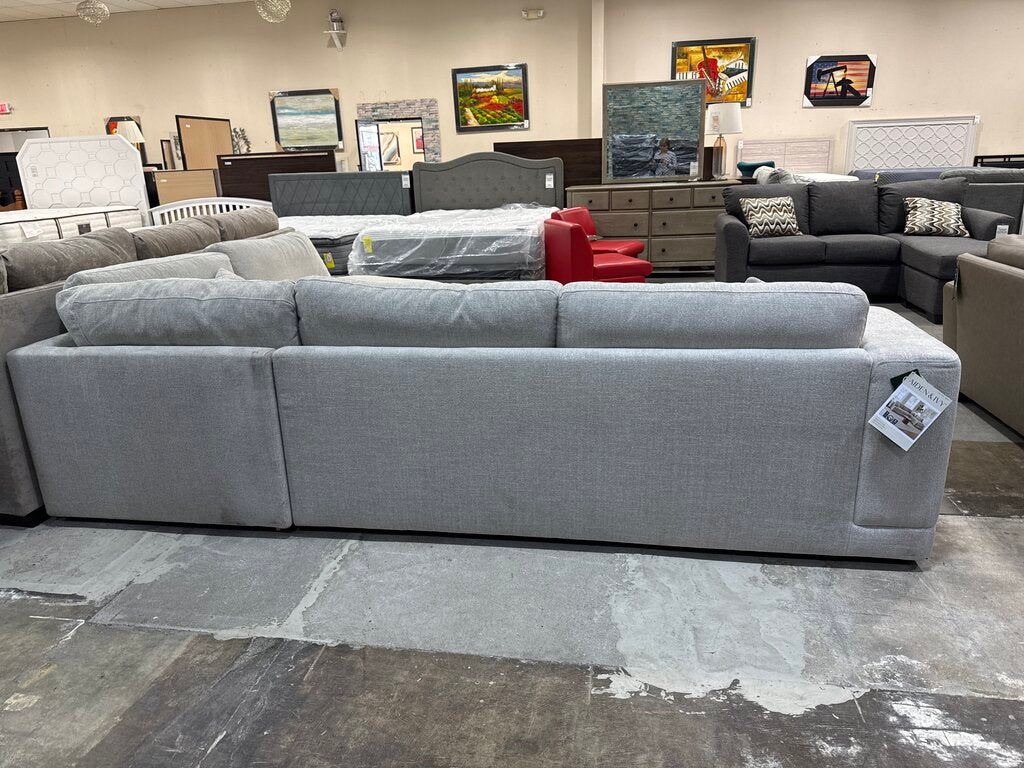 86688 - 2pc Beige Fabric Sectional 118x94x35