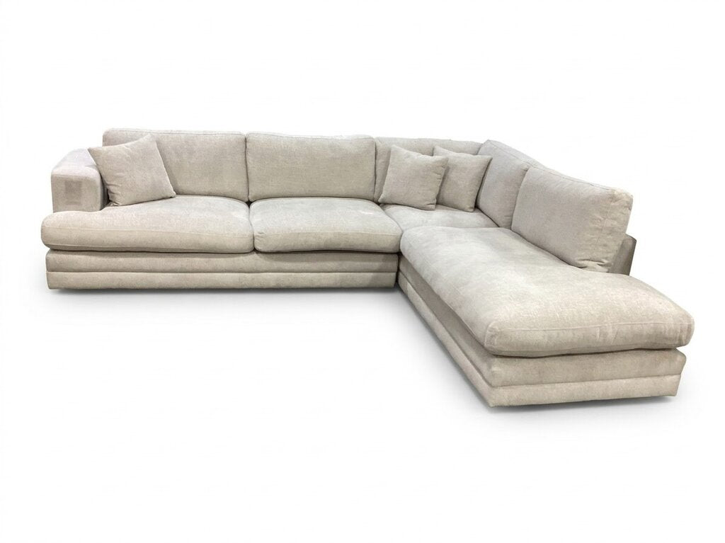 86688 - 2pc Beige Fabric Sectional 118x94x35