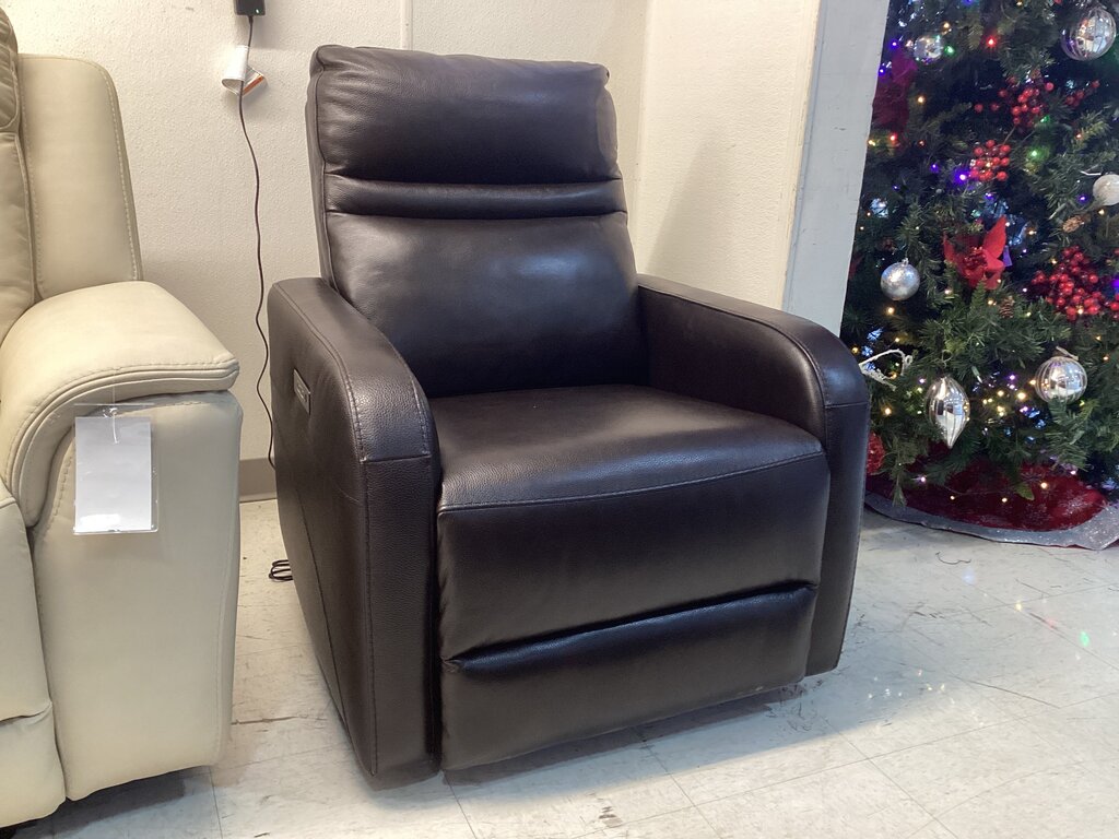 86697 - Leather Glider Recliner 33x38x40