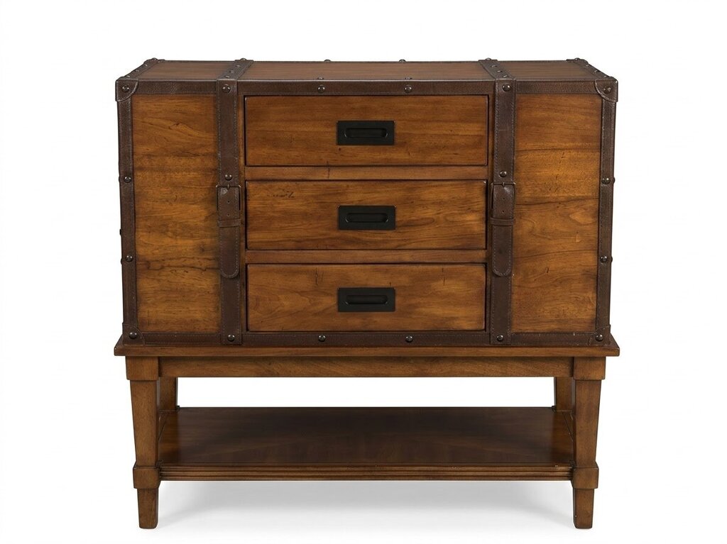 86718 Trunk Style 3 Drawer Chest 36x16x36