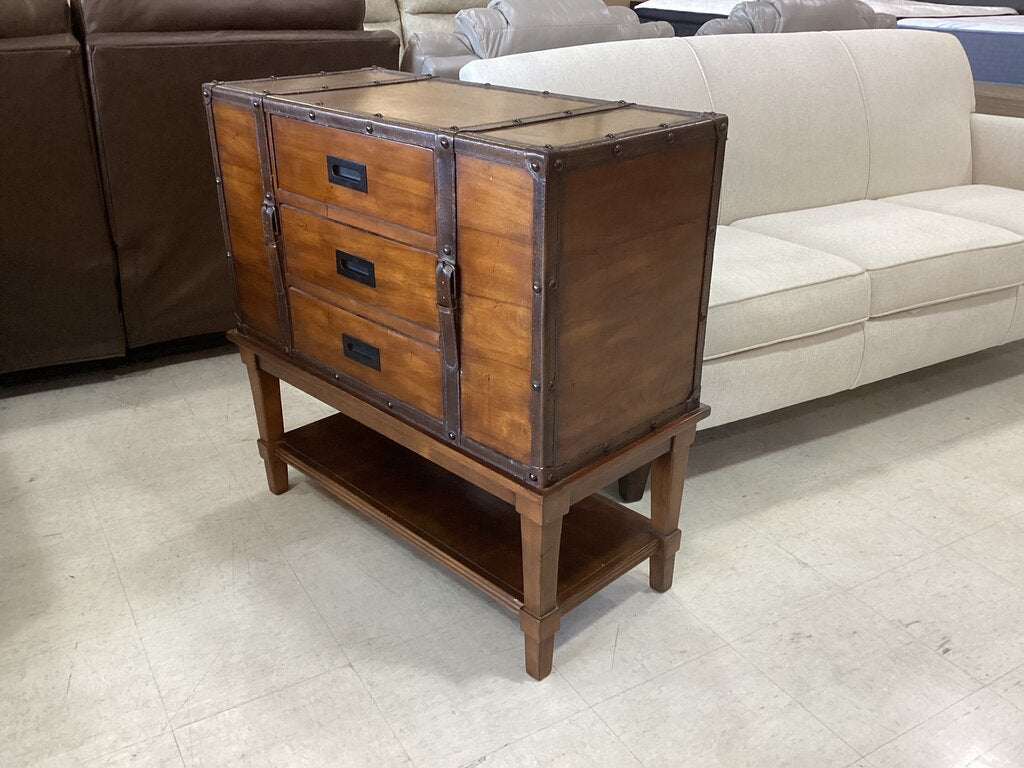 86718 Trunk Style 3 Drawer Chest 36x16x36