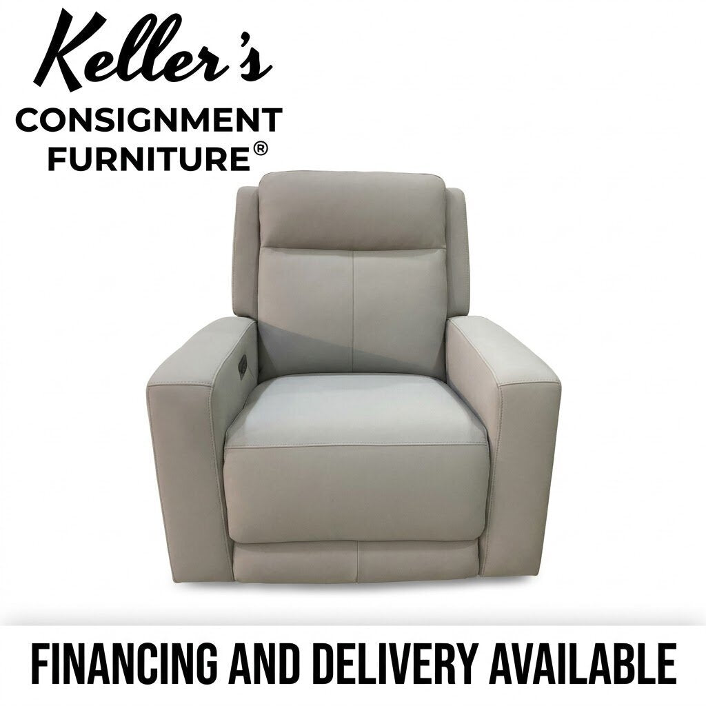 86726 - Simon Li Leather Zero Gravity Power Recliner 37x40x41