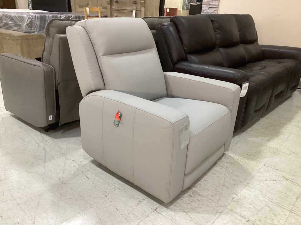 86726 - Simon Li Leather Zero Gravity Power Recliner 37x40x41