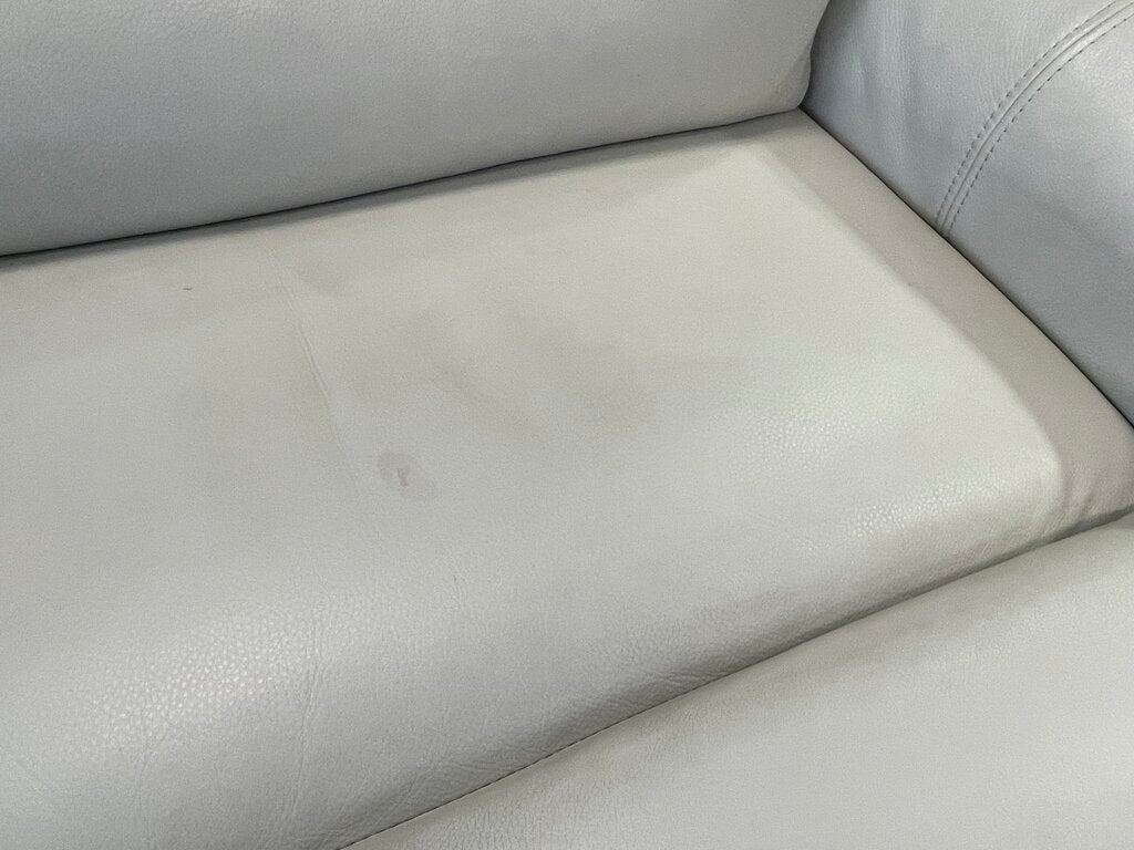 86732 - Beige Leather Zero Gravity Power Reclining Sectional 130x130x41