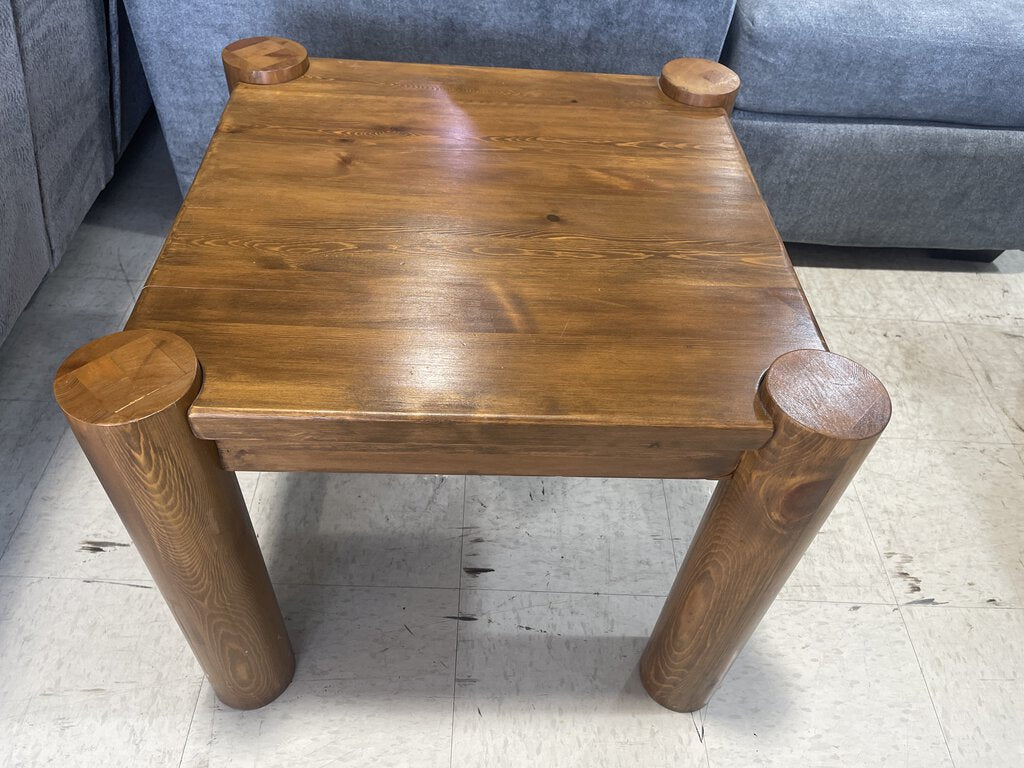 79332 (8411-2) Rustic Log Side Table 27x23x21
