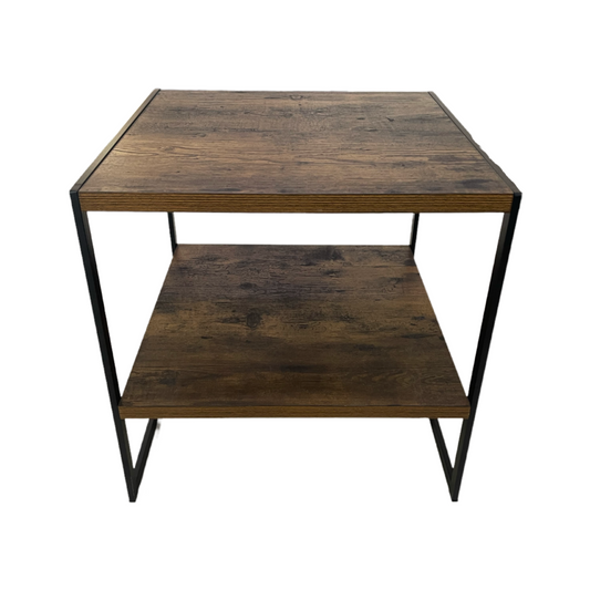 79609 (8437-4) Rustic Cube 2-Tier Side Table 20x20x20